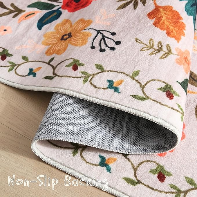 Rugcomf Runner Rug for Hallways Kitchen Rug Non Slip 2'x 6' Washable Rugs - Image 3