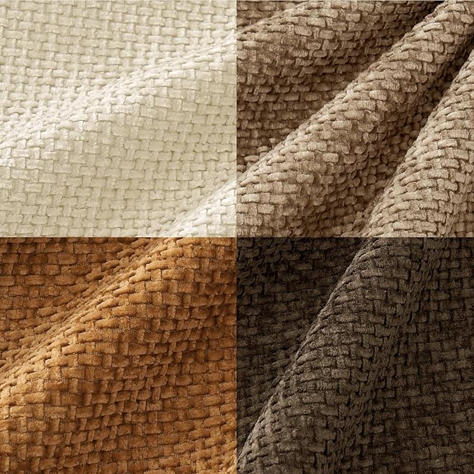 MIULEE Pack of 4 Brown Couch Throw Pillow Covers 20x20 Inch Soft Decorative - Image 6