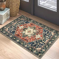 Yamaziot Washable Area Rug, 2x3 Small Entryway Rug Non-Slip Boho Vintage Rug by Yamaziot