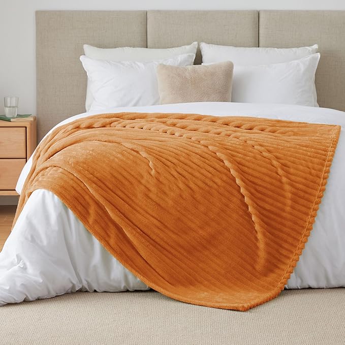 BEDELITE Twin Blanket for Couch & Bed, 300GSM Soft & Warm Fleece Blanket - Image 8