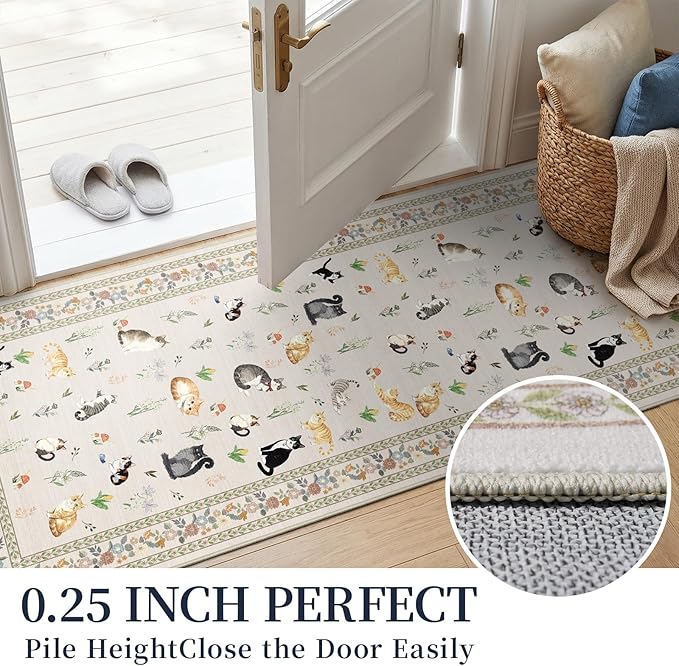 2x5 Washable Kitchen Runner Rug - Image 4