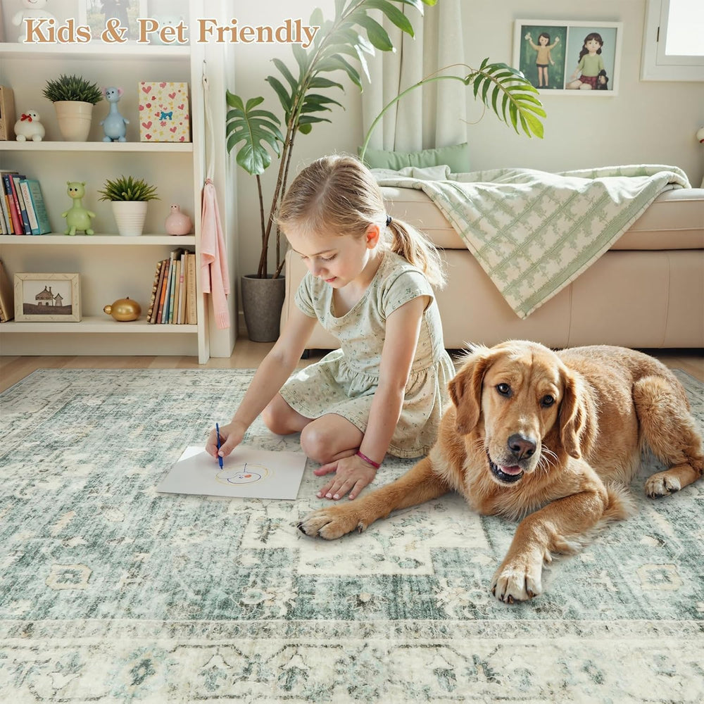 LIVEBOX Washable 2.5x8 Runner Rugs for Entryway Bathroom, Boho Kitchen Floor ...