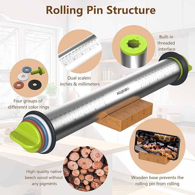 Stainless Steel Rolling Pin - Image 5