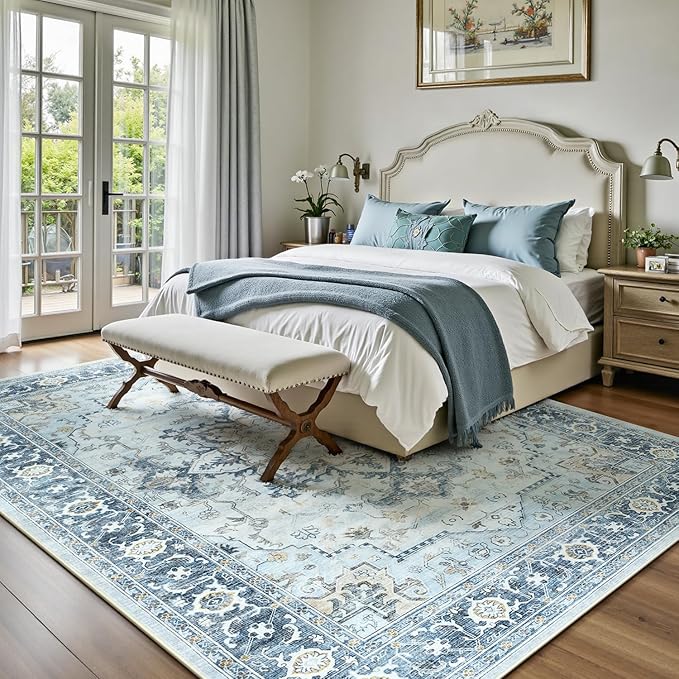 Lofus 8x10 Area Rugs for Living Room, Machine Washable Non-Slip Area Rug - Image 2