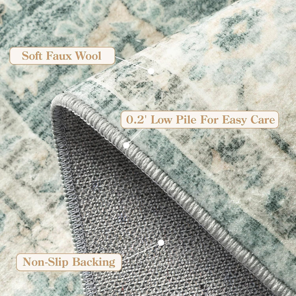 LIVEBOX Washable 2.5x8 Runner Rugs for Entryway Bathroom, Boho Kitchen Floor ...