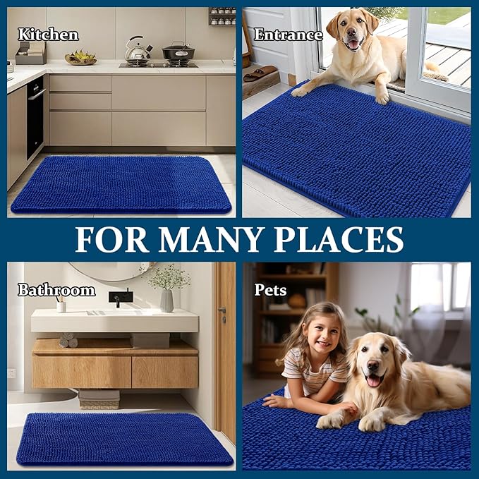 OLANLY Dog Door Mat for Muddy Paws 40x32, Absorbs Moisture and Dirt, Absorbent - Image 8