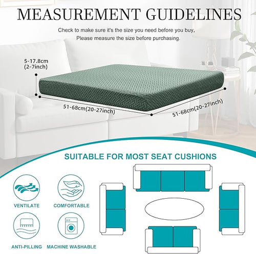 14Pcs Stretch Patio Cushion Covers, Outdoor Couch Covers Replacement, Outdoor - Image 2
