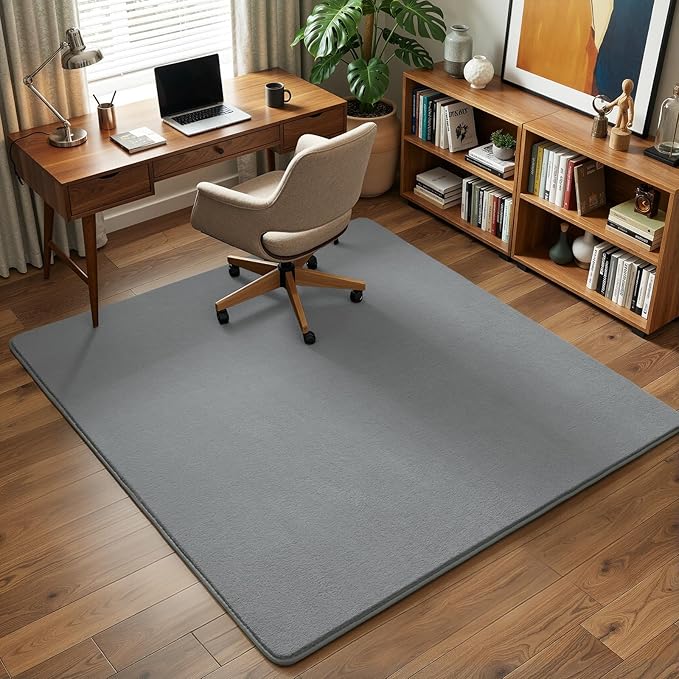 Amearea 6x6 Square Area Rugs for Bedroom Living Room, Modern Grey Thickened - Image 8