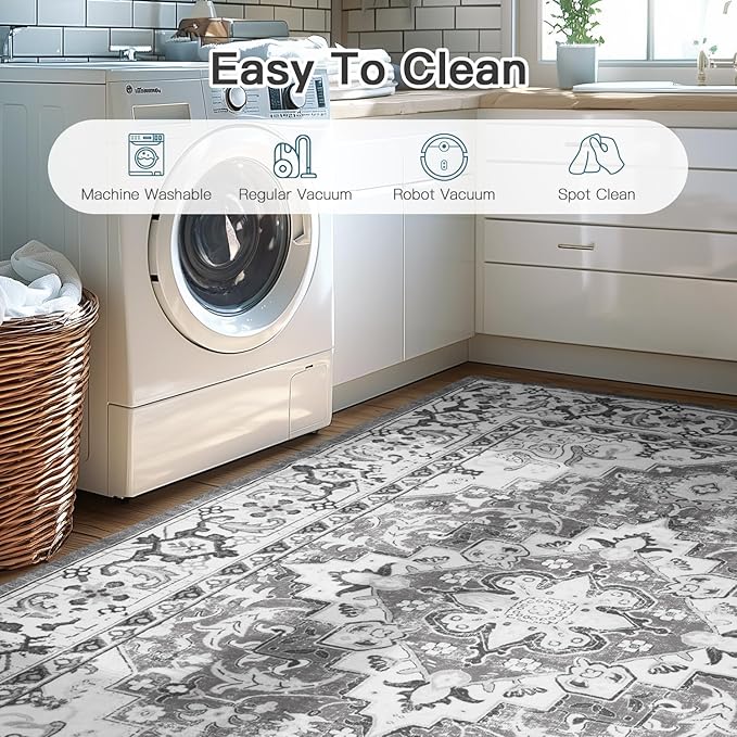 Lofus 2x3 Washable Rug for Entryway Bathroom, Non Slip Kitchen Mats for Floor - Image 7