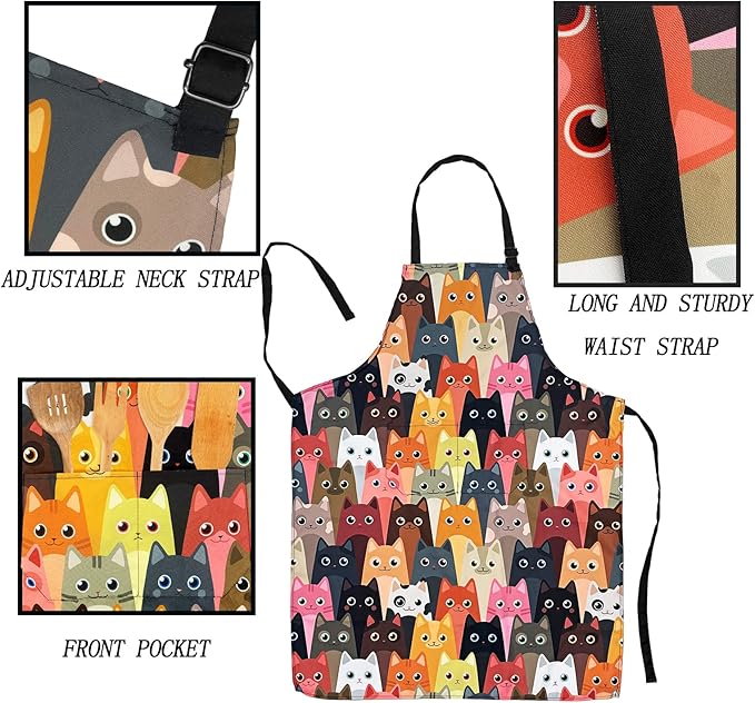 Adjustable Waterproof Apron Bib Apron - Image 6