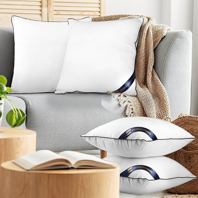 Utopia Bedding Throw Pillow Inserts, 22 x 22 Inches Decorative Indoor Pillows - Image 7