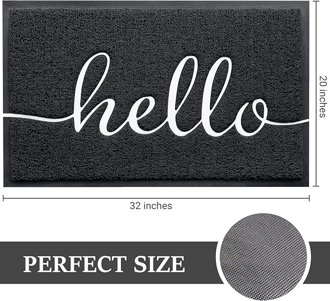 BeneathYourFeet Door Mat, Welcome Mat Low Profile Front Doormat Indoor Outdoor - Image 3
