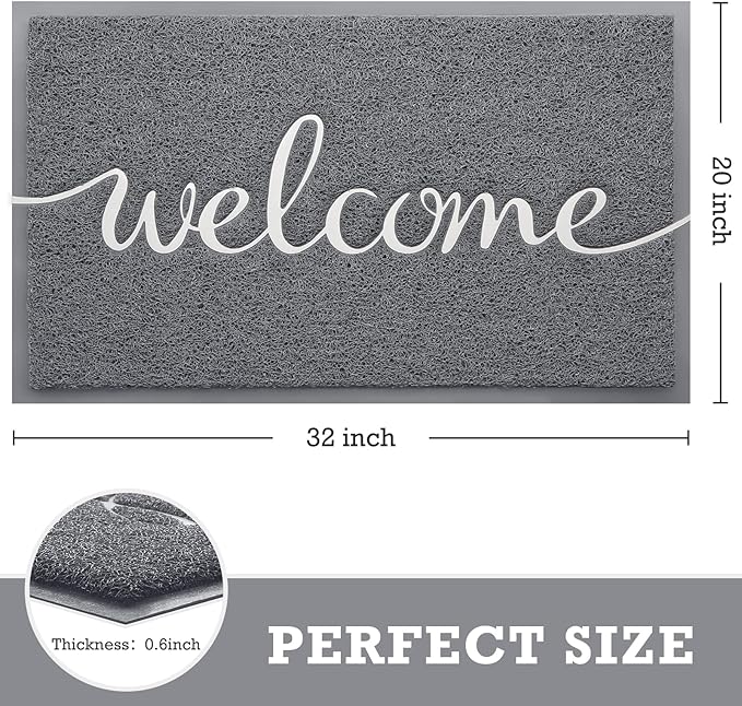 CozyBounty Door Mat Welcome Mats Outdoor Indoor Non-Slip Doormat - Image 2