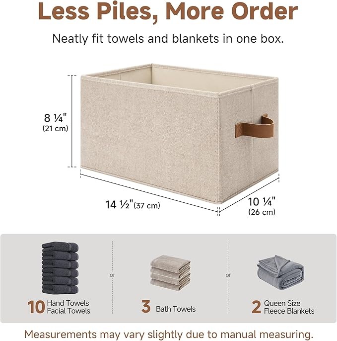 StorageWorks Shelf Baskets for Organization, Linen Closet Organizers and - Image 4