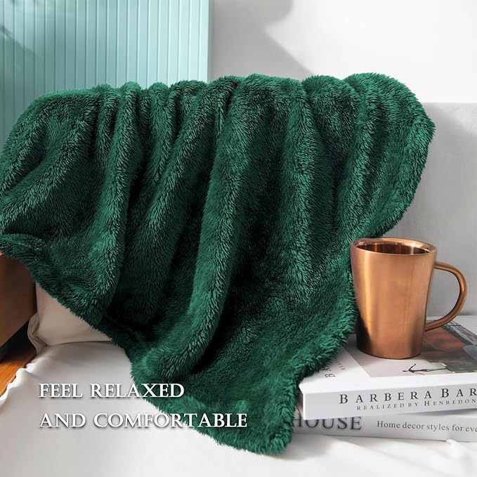 Exclusivo Mezcla Plush Fuzzy Fleece Throw Blanket Extra Large, Super Soft - Image 4