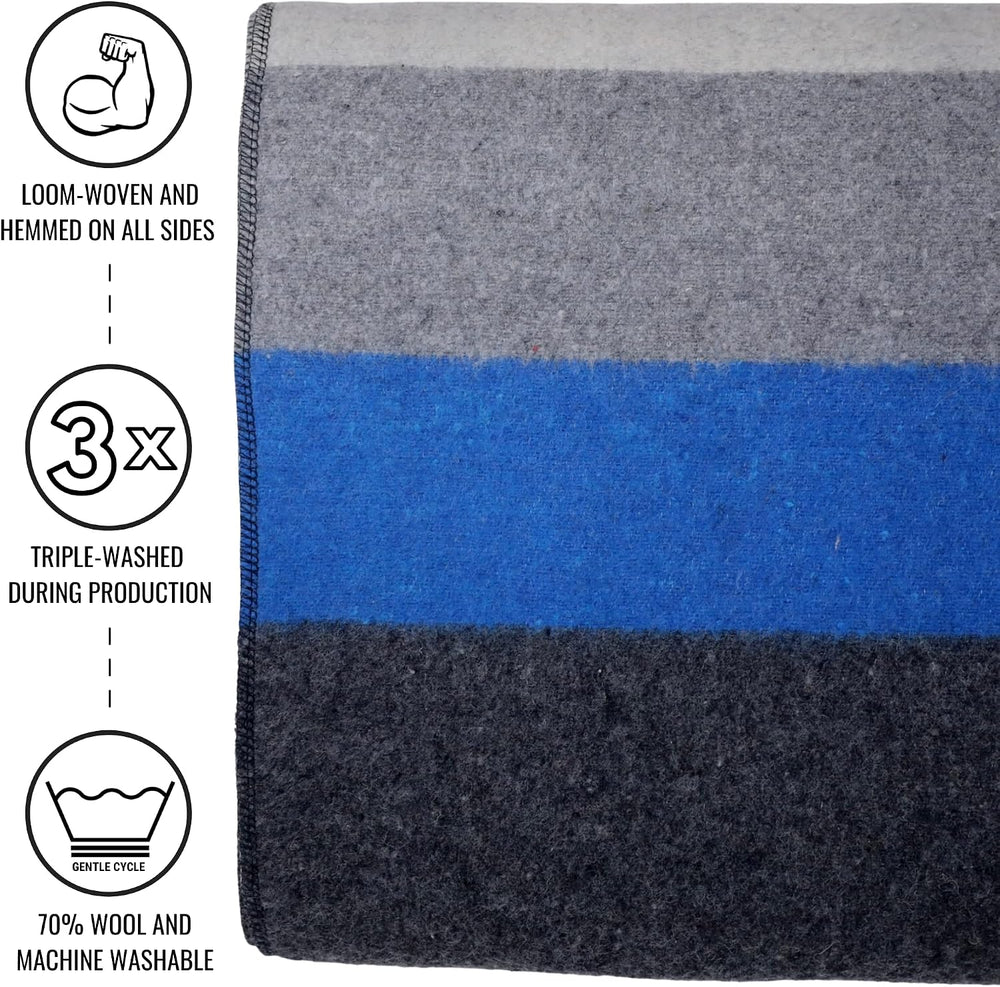 Arcturus Rainier Wool Blanket - Warm, Heavy, Washable, Bed Blanket | Great fo...