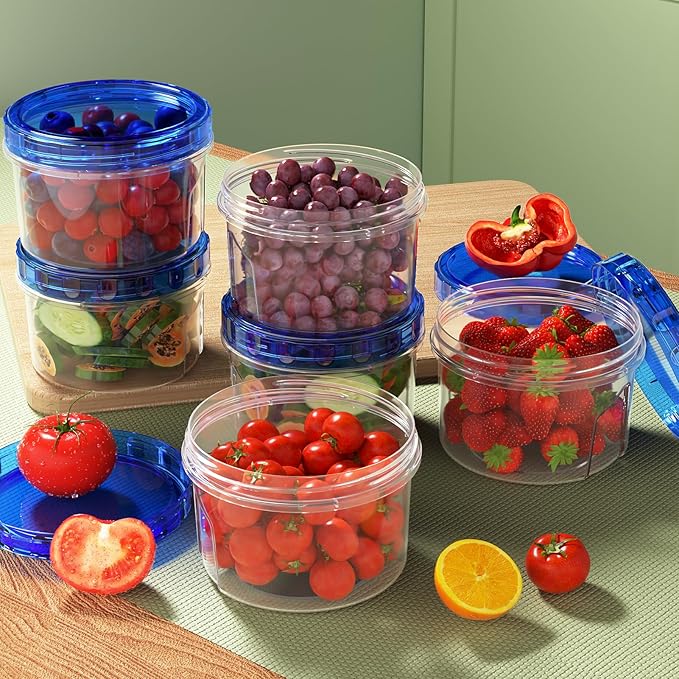 Freezer Storage Containers, Airtight Plastic Food Storage Containers - Image 4