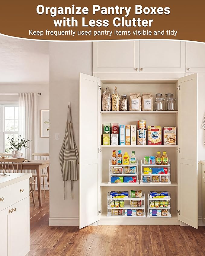 EVERIE Extendable 3-Tier Kitchen Cabinet & Pantry Organizer