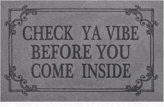 Indoor Door Mat Welcome Mats for Front Door Outdoor, Non Slip Rubber Farmhouse by HLFMVWE
