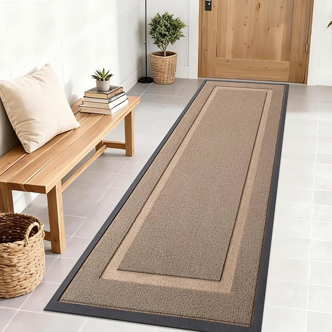 OLANLY Front Door Mat Indoor Outdoor Entrance, Waterproof All-Season, by OLANLY