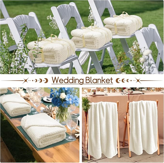 4 Pack Fleece Throw Blankets 50x60 Inches - Image 7