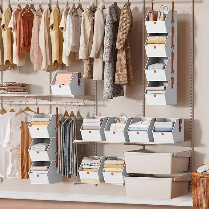 Homsorout Hanging Closet Organizer 4 Tier - Image 2
