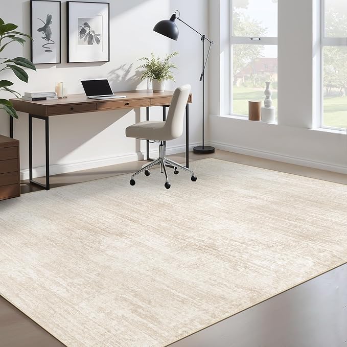 Area Rugs 6x9 for Living Room: Washable Rug Modern Abstract Neutral Soft - Image 7