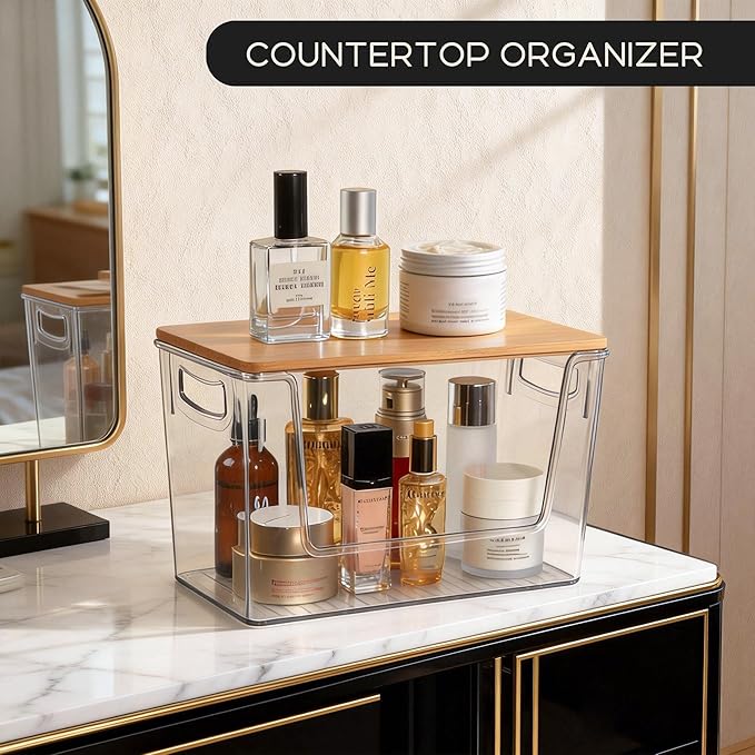 Pantry Organizers Storage, 2 Pack Large Clear Storage Bins - Image 5