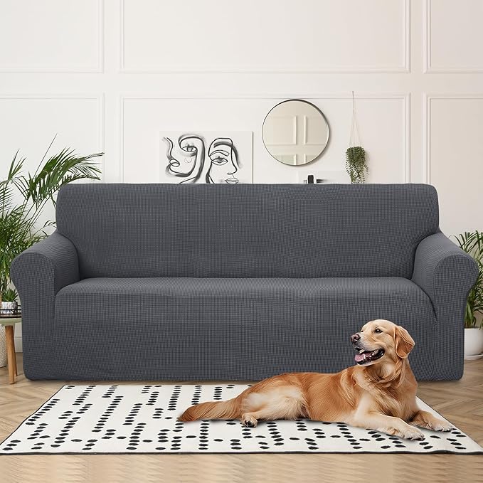 U-NICE HOME 4 Seater Stretch Couch Cover Sofa Cover Washable Sofa Slipcover - Image 2