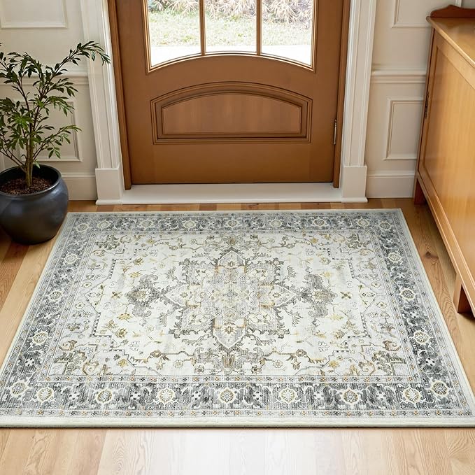 Lofus 2x3 Washable Rug for Entryway Bathroom, Non Slip Kitchen Mats for Floor by Lofus