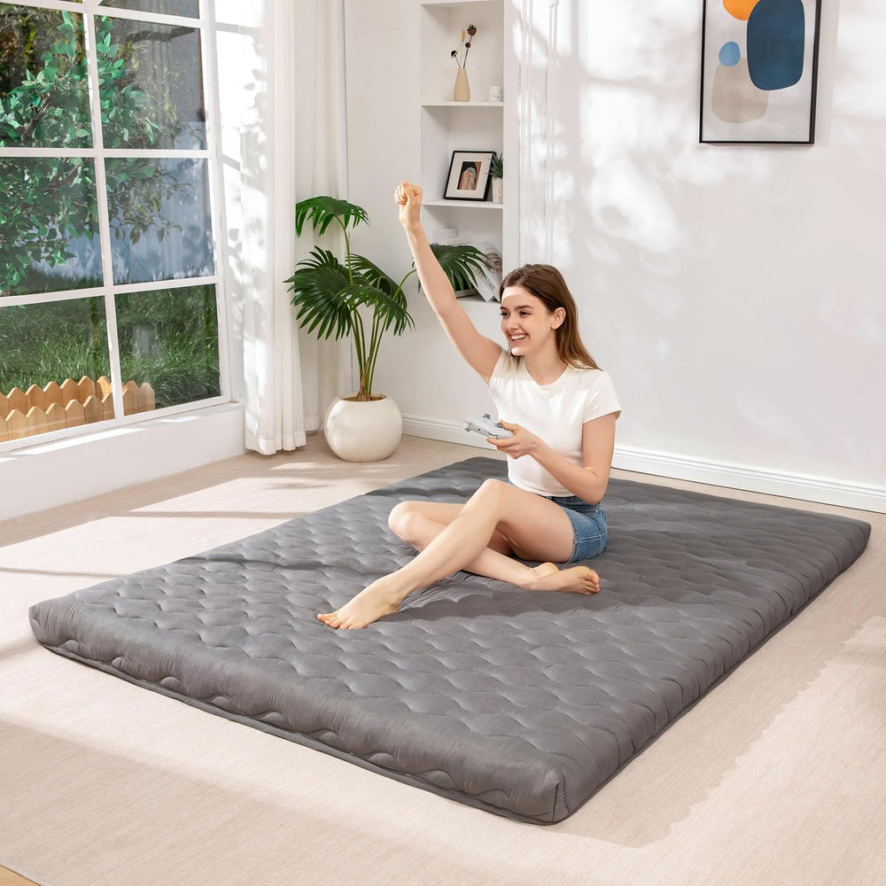 MAXYOYO 3" Thick Japanese Floor Futon Mattress, Portable Floor Mattress