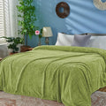 inhand Sage Green Fleece Queen Blanket by inhand