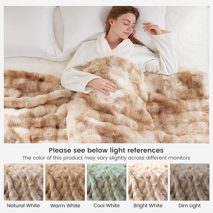Cozy Bliss Faux Fur Throw Blanket - Image 9