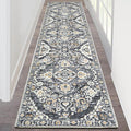 HEBE Hallway Runner Rug 2'x8' Washable Vintage Distressed Area Rugs Non Slip by HEBE