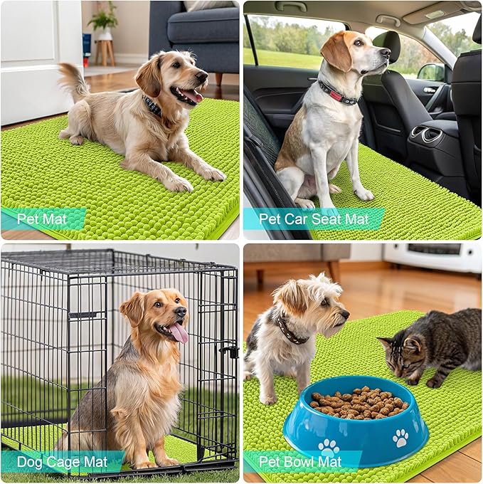 OLANLY Dog Door Mat for Muddy Paws 24x16, Absorbs Moisture and Dirt, Absorbent - Image 7