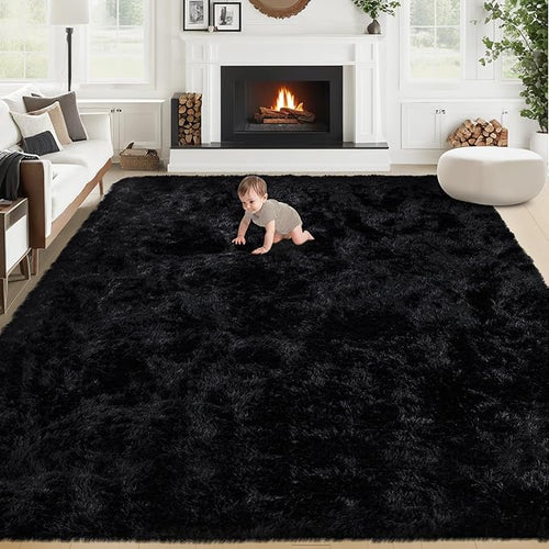 6x9 Area Rug for Living Room: Fluffy Shag Soft Washable Rugs Large Fuzzy Plush by VECARF