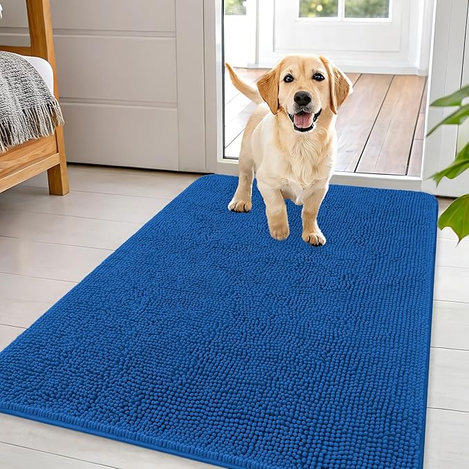 OLANLY Dog Door Mat for Muddy Paws 44x32, Absorbs Moisture and Dirt, Absorbent by OLANLY