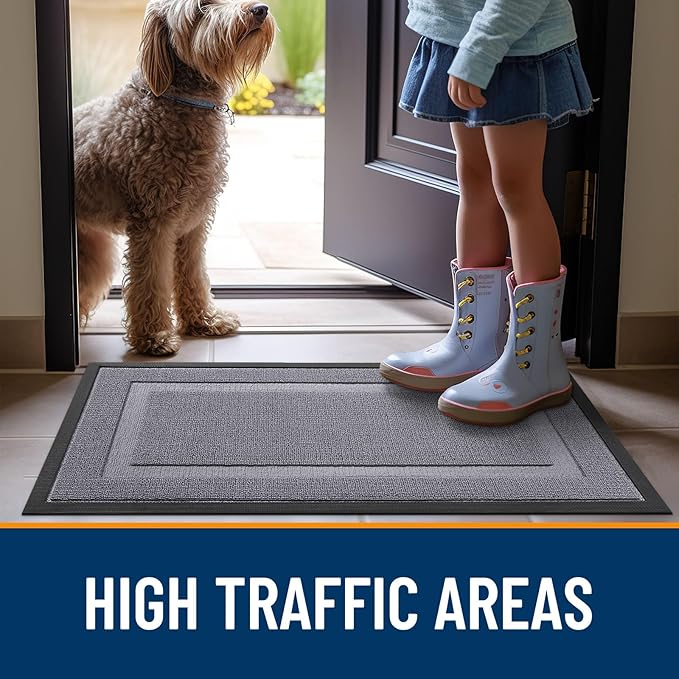 OLANLY Front Door Mat Indoor Outdoor Entrance, Waterproof All-Season, - Image 7