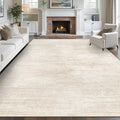Area Rugs 8x10 for Living Room: Washable Rug Modern Abstract Neutral Soft by pmtsns