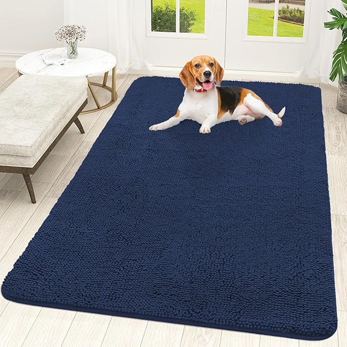 OLANLY Dog Door Mat for Muddy Paws 59x35, Absorbs Moisture and Dirt, Absorbent by OLANLY
