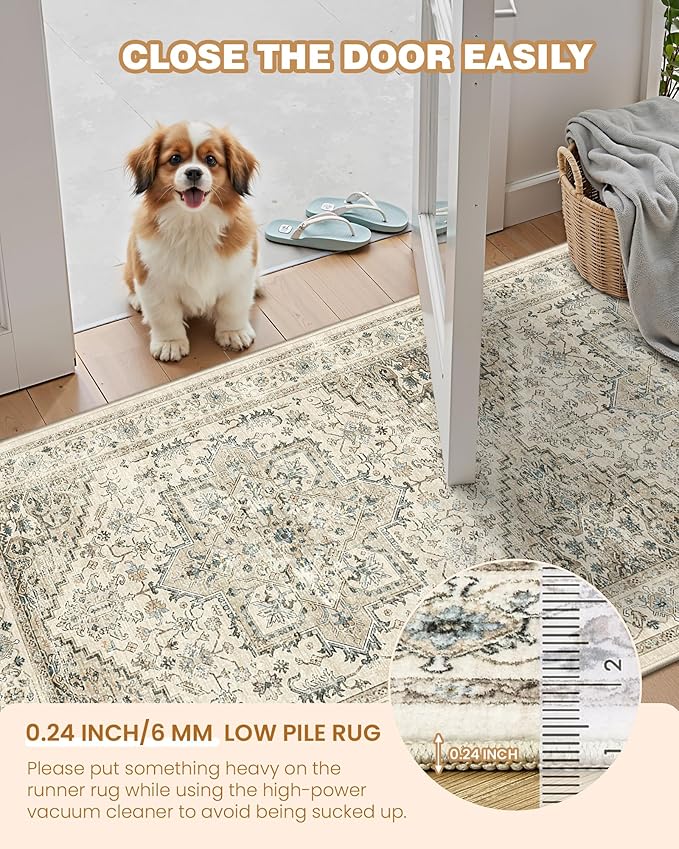 Runner Rug 2x6, Non Slip Washable Rugs - Image 6