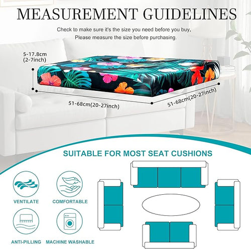 12 Pcs Stretch Patio Cushion Covers, Outdoor Couch Covers Replacement, Outdoor - Image 2