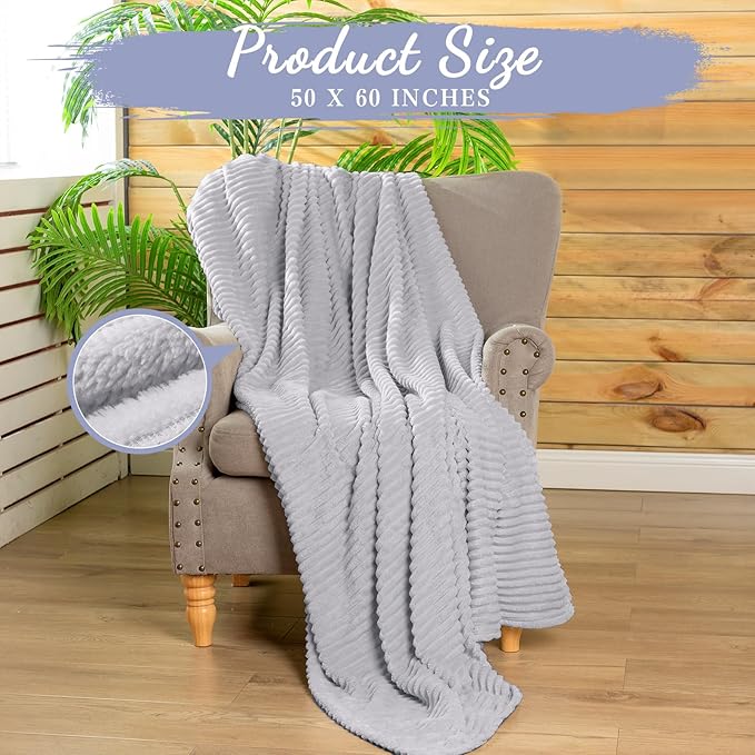 Buryeah 12 Pcs Flannel Throw Blanket Bulk 50 x 60 in Sleepover Blanket Outdoor - Image 2