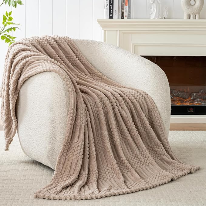50x70 Inch Brown Throw Blanket - Image 7