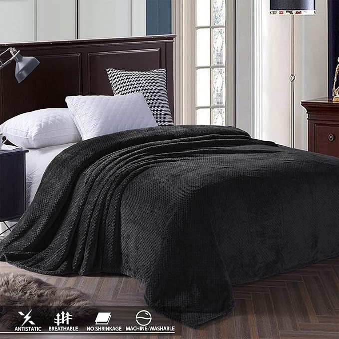 Exclusivo Mezcla Fleece Bed Blanket King Size, Super Soft and Warm Blankets - Image 3