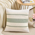Fancy Homi Set of 1 Sage Green Boho Decorative Throw Pillow Covers 20x20 Inch by Fancy+Homi
