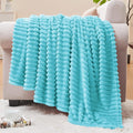 BEDELITE Fleece Blanket Twin Size – 3D Ribbed Jacquard Soft and Warm Decorative by BEDELITE