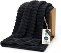 Bedsure GentleSoft Black Throw Blanket by BEDSURE