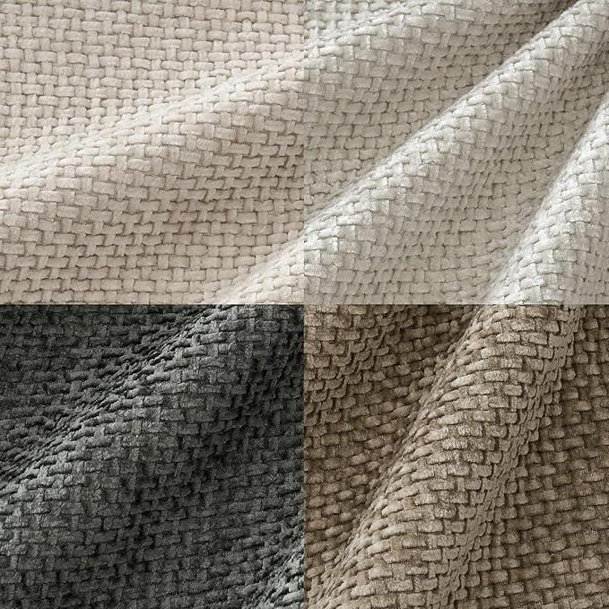 MIULEE Pack of 4 Couch Throw Pillow Covers 26x26 Inch Neutral Soft Decorative - Image 2