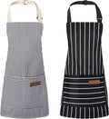 2 Pack Stripes Kids Apron, Kids Cooking Aprons by XLSXEXCL